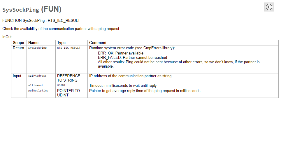 函数块引脚界说